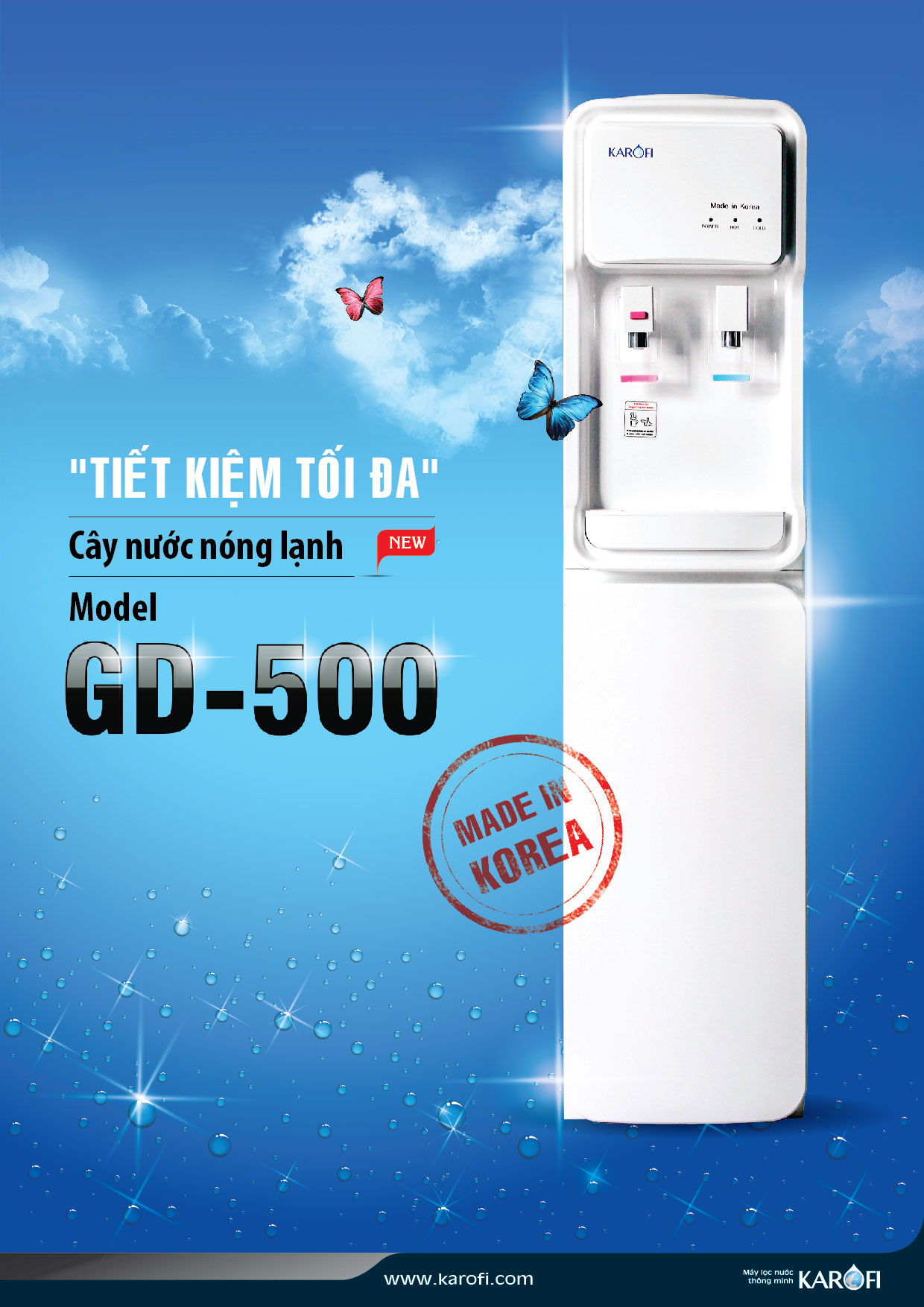 Cây nước nóng lạnh GD500